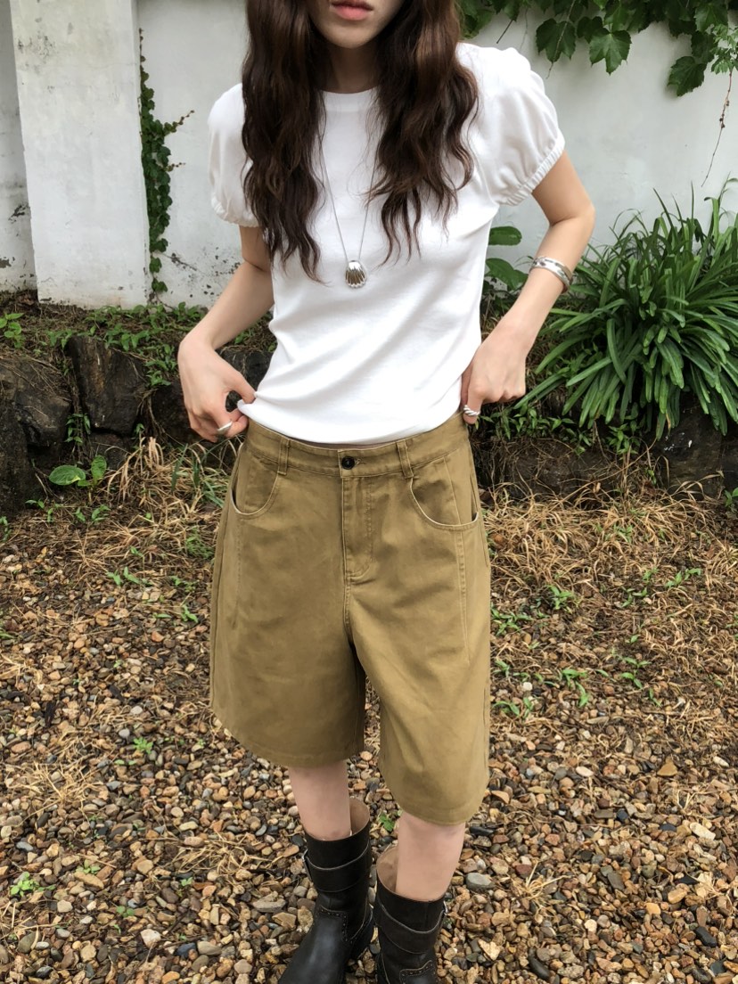 OURS韓國直郵㊣東大門實拍女裝新款時尚25春夏推薦熱賣人氣T恤OURST恤