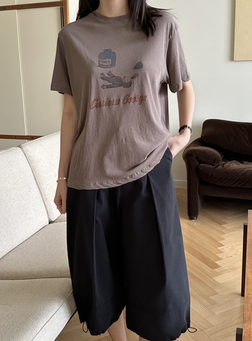 LE VASE韓國直郵㊣女裝新品25春夏休閑推薦時尚人氣熱賣T恤LE VASET恤