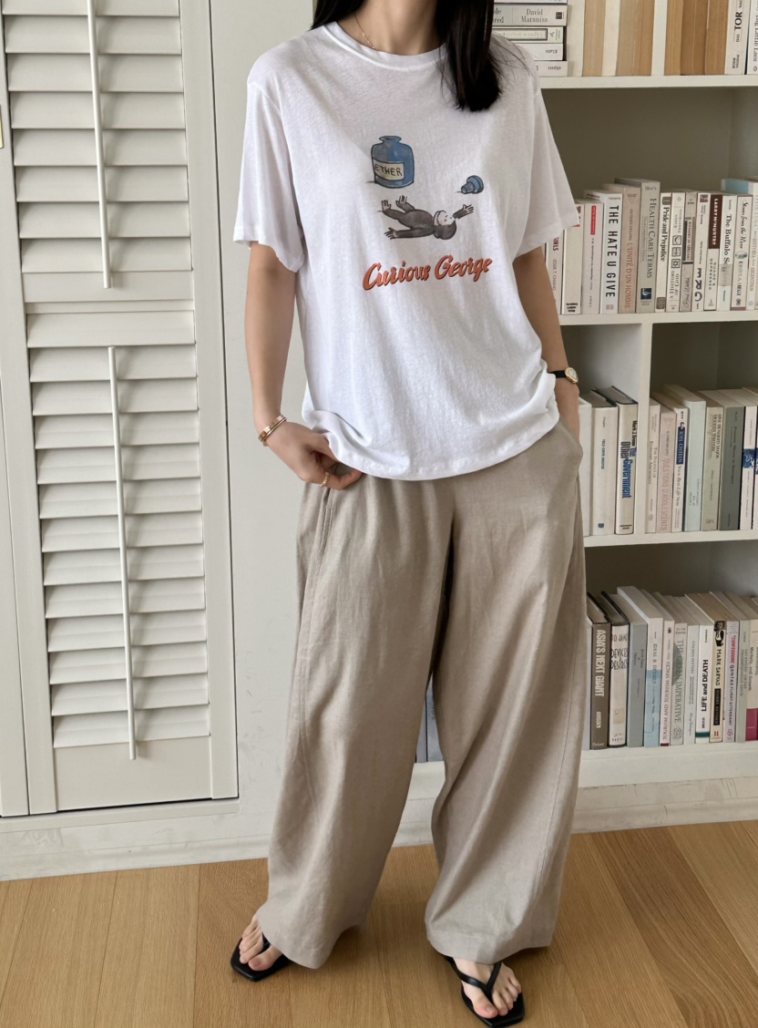 LE VASE韓國直郵㊣女裝新品25春夏休閑推薦時尚人氣熱賣T恤LE VASET恤