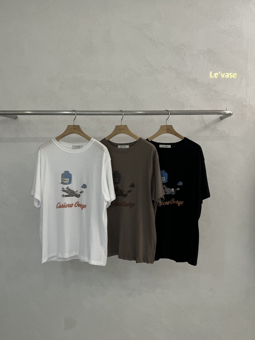 LE VASE韓國直郵㊣女裝新品25春夏休閑推薦時尚人氣熱賣T恤LE VASET恤