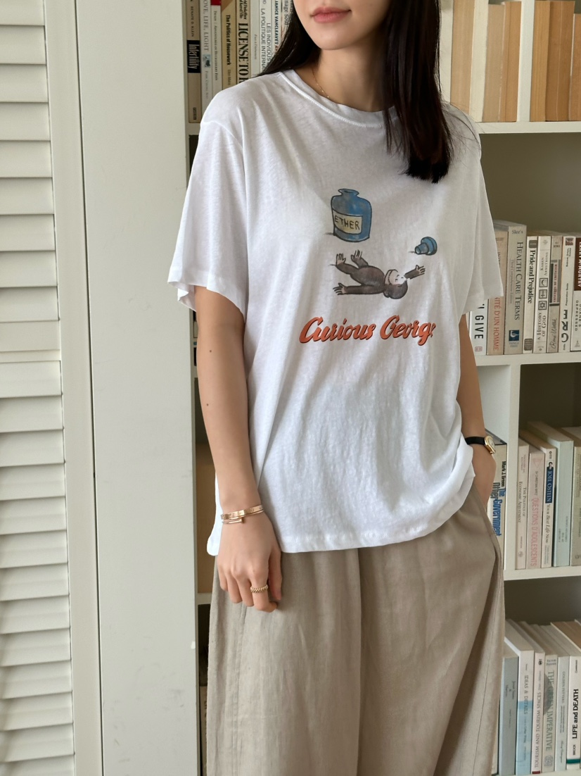 LE VASE韓國直郵㊣女裝新品25春夏休閑推薦時尚人氣熱賣T恤LE VASET恤圖色3