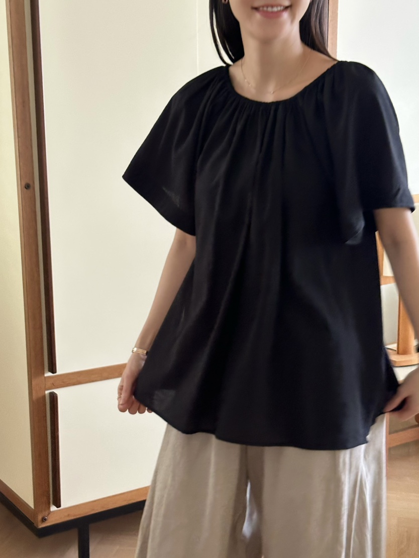 LE VASE韓國直郵㊣東大門實拍女裝新款推薦襯衫蕾絲衫雙面LE VASE襯衫/蕾絲衫