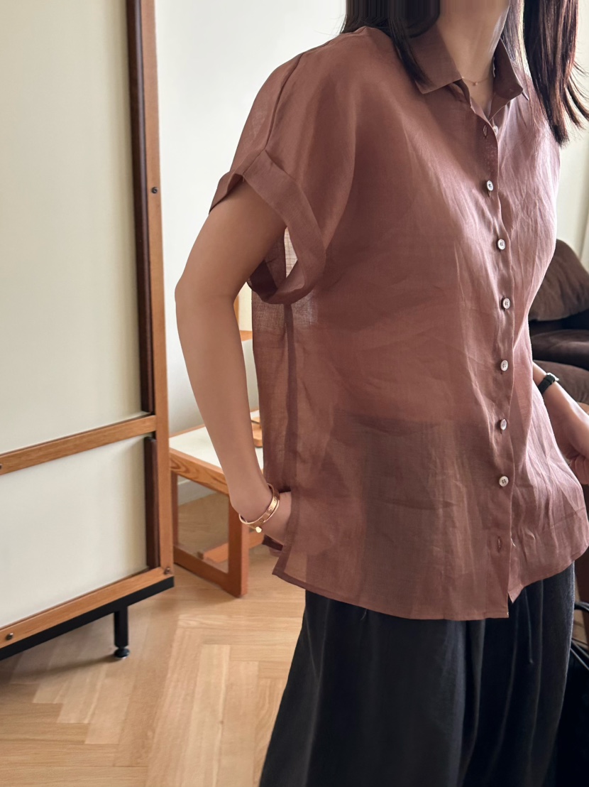 LE VASE韓國直郵㊣東大門實拍女裝新款人氣25春夏襯衫蕾絲衫LE VASE襯衫/蕾絲衫