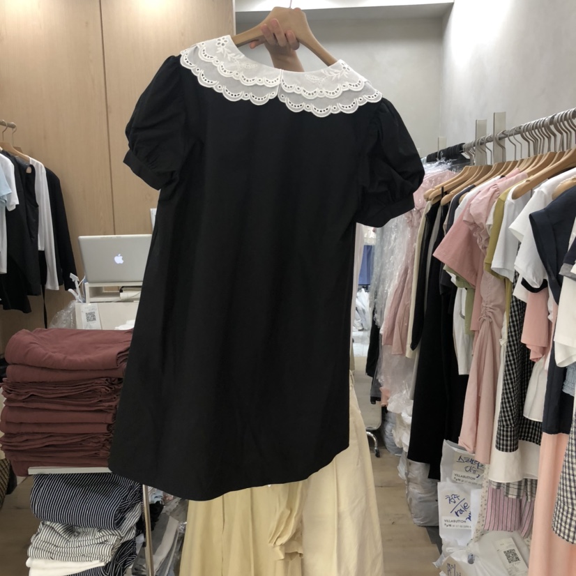 VILLABUTTON韓國直郵㊣東大門實拍女裝新款人氣熱賣連衣裙刺繡VILLABUTTON連衣裙