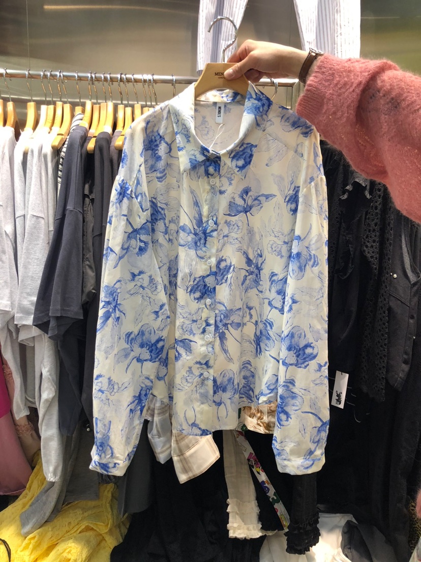 MENDL S韓國㊣直郵東大門代購女裝新款25春夏推薦襯衫蕾絲衫MENDL S襯衫/蕾絲衫圖色2