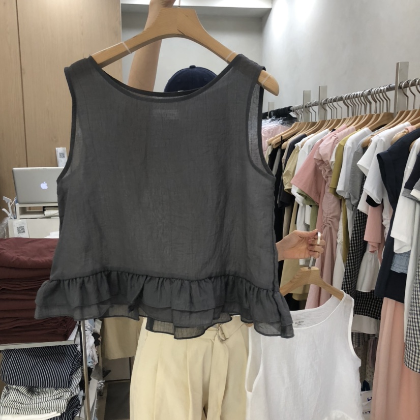 VILLABUTTON韓國直郵㊣女裝新品25春夏時尚休閑推薦吊帶背心VILLABUTTON吊帶/背心圖色2