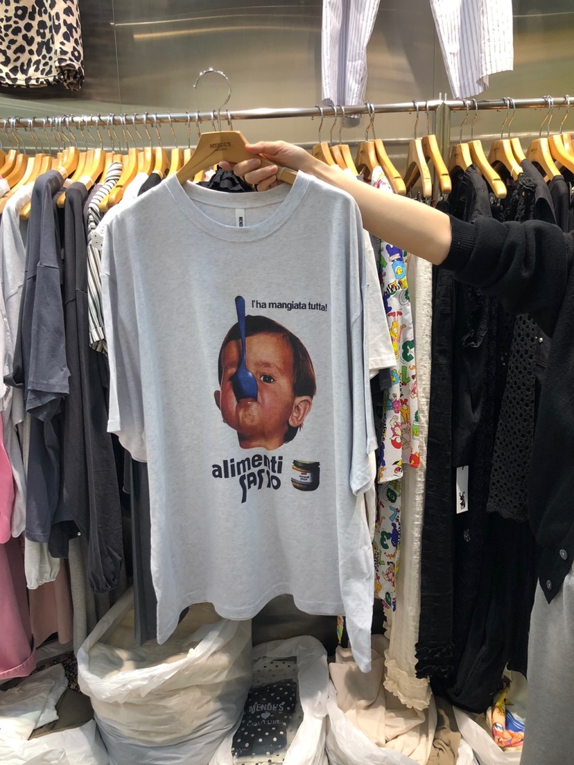 MENDL S韓國㊣直郵東大門代購女裝新款人氣25春夏熱賣推薦T恤MENDL ST恤