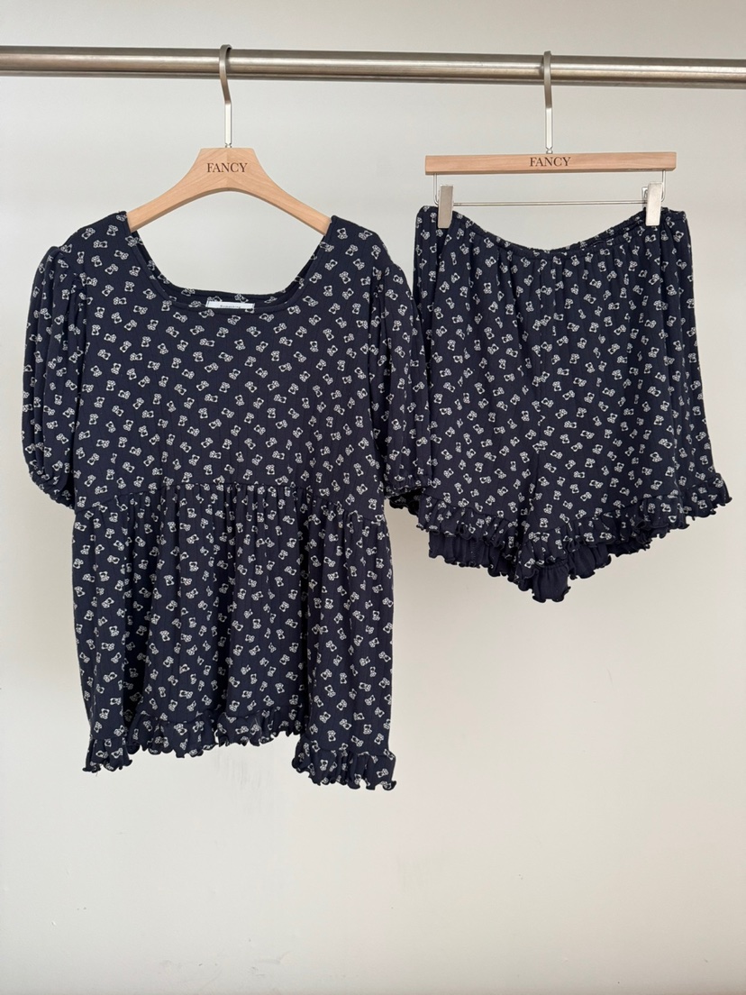 FANCY韓國㊣直郵東大門代購女裝新品熱賣時尚推薦套裝兩件套FANCY/Something套裝圖色3