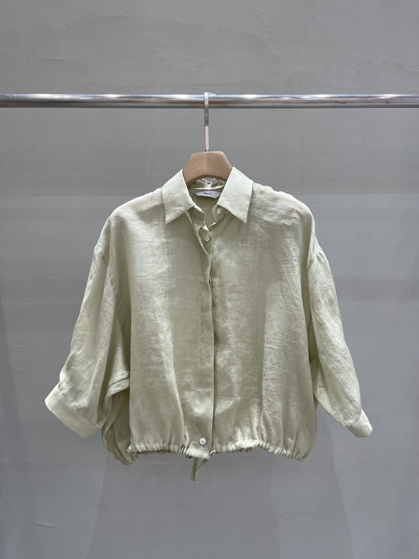 THE MUI直郵韓國代購㊣女裝新品人氣推薦時尚熱賣襯衫蕾絲衫Mu:i-A襯衫/蕾絲衫