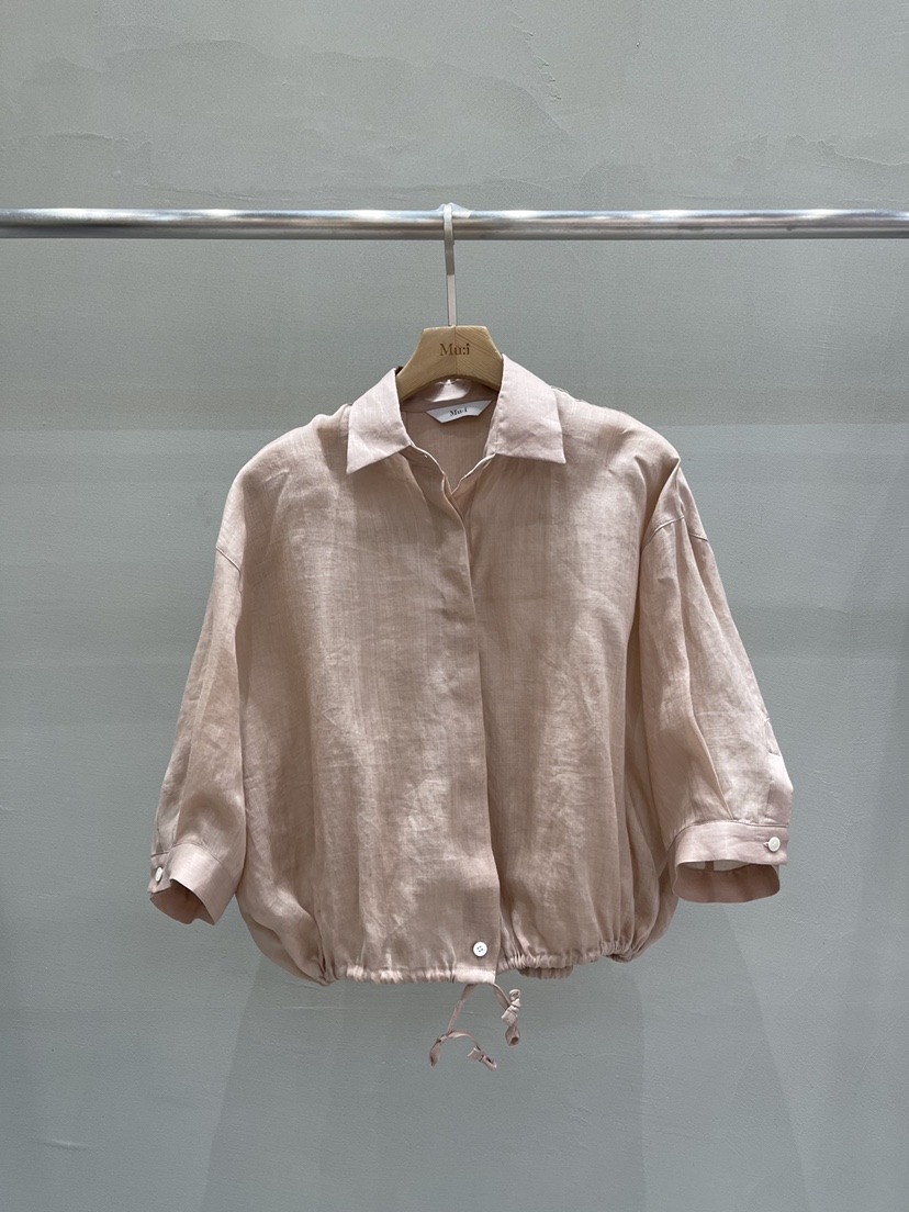 THE MUI直郵韓國代購㊣女裝新品人氣推薦時尚熱賣襯衫蕾絲衫Mu:i-A襯衫/蕾絲衫圖色2