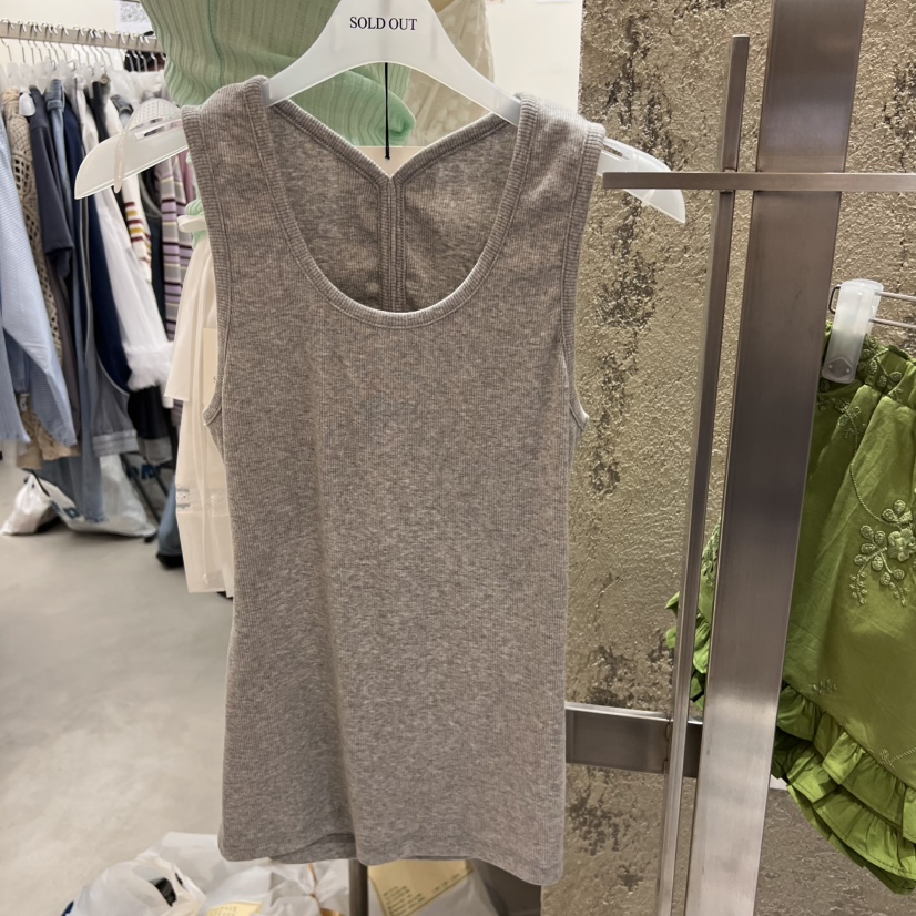SOLD OUT韓國㊣直郵東大門代購女裝新款休閑熱賣25春夏吊帶背心SOLD OUT吊帶/背心圖色1