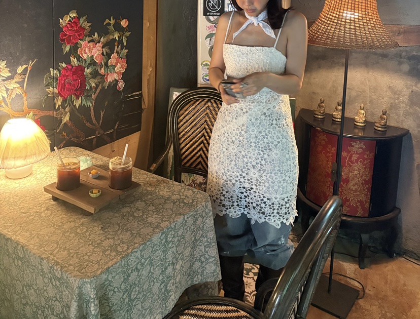 PLATFORM-L東大門代購女士新款推薦25春夏職業連衣裙不含絲巾PLATFORM連衣裙