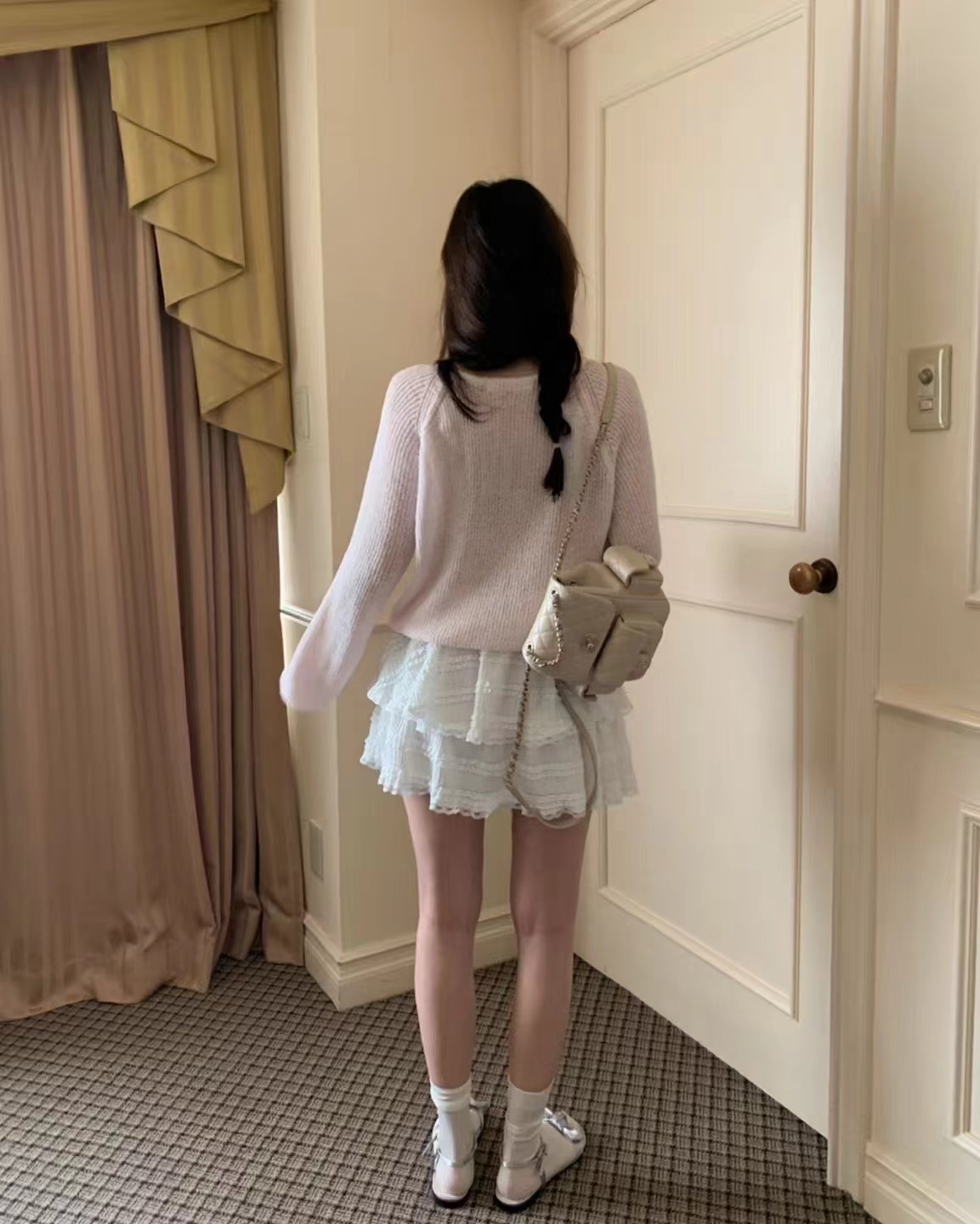 PYT-ot東大門實拍女士新品真品熱賣時尚休閑推薦職業人氣短裙pretty young thing短裙