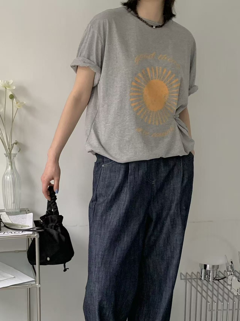 BEFORE SUNRISE韓國代購女裝新款熱賣職業25春夏休閑推薦T恤BEFORE SUNRISET恤