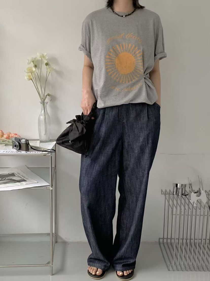 BEFORE SUNRISE韓國代購女裝新款熱賣職業25春夏休閑推薦T恤BEFORE SUNRISET恤