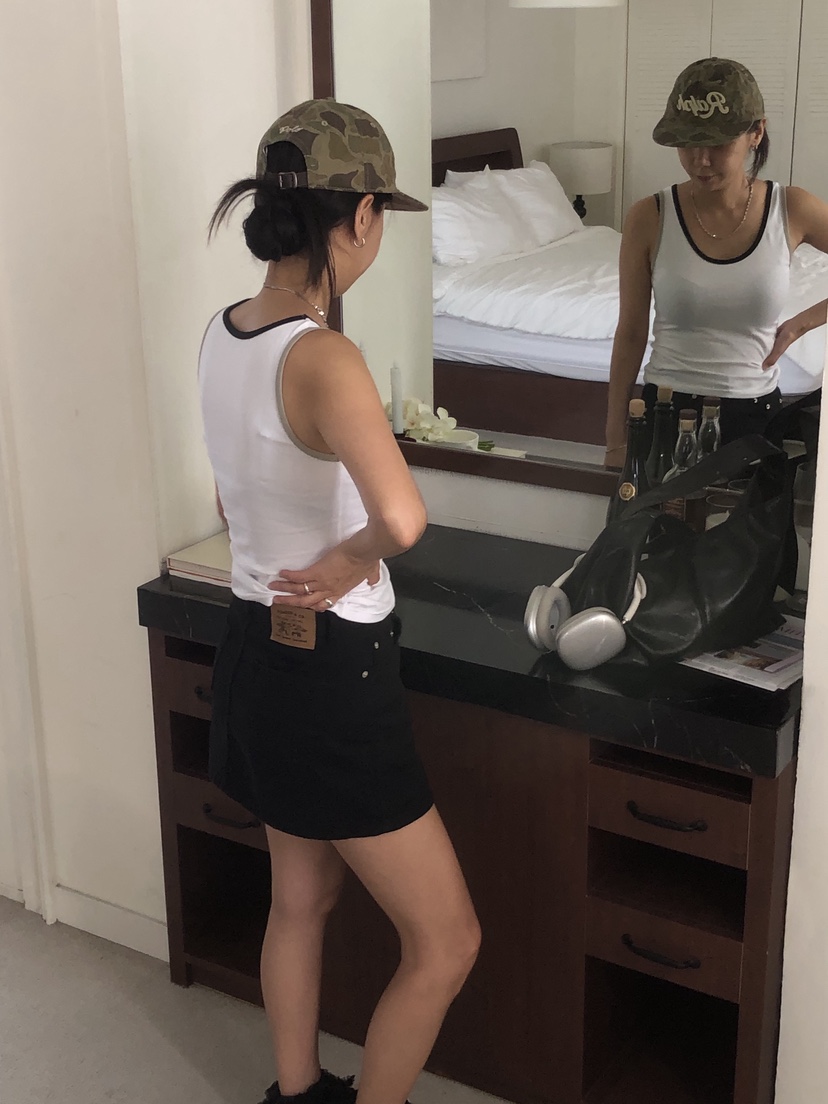 SUNDER MARKET韓國直郵女裝新款職業真品休閑25春夏吊帶背心SUNDER MARKET吊帶/背心