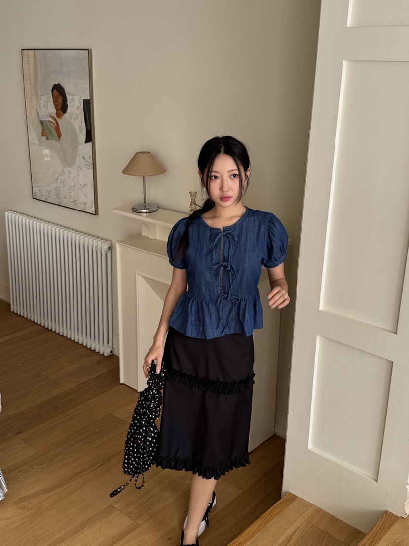 SUNDER MARKET韓國㊣直郵東大門代購女裝新品時尚襯衫蕾絲衫SUNDER MARKET襯衫/蕾絲衫