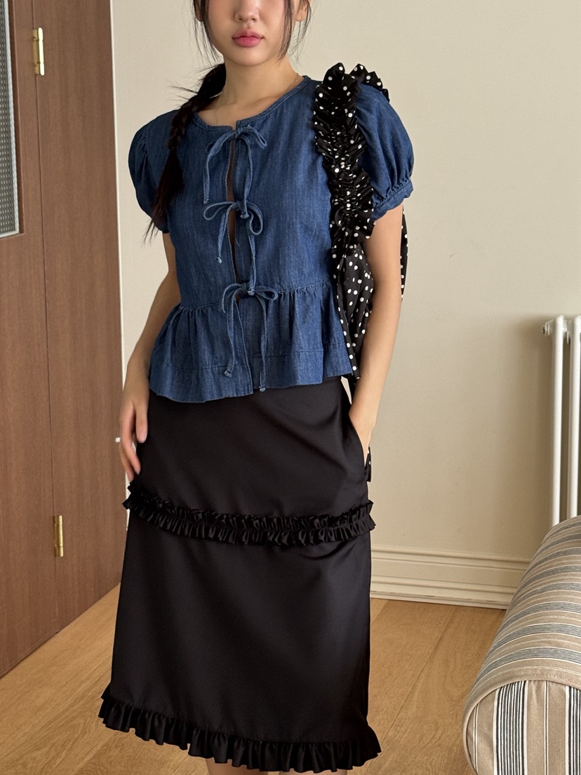 SUNDER MARKET韓國㊣直郵東大門代購女裝新品時尚襯衫蕾絲衫SUNDER MARKET襯衫/蕾絲衫