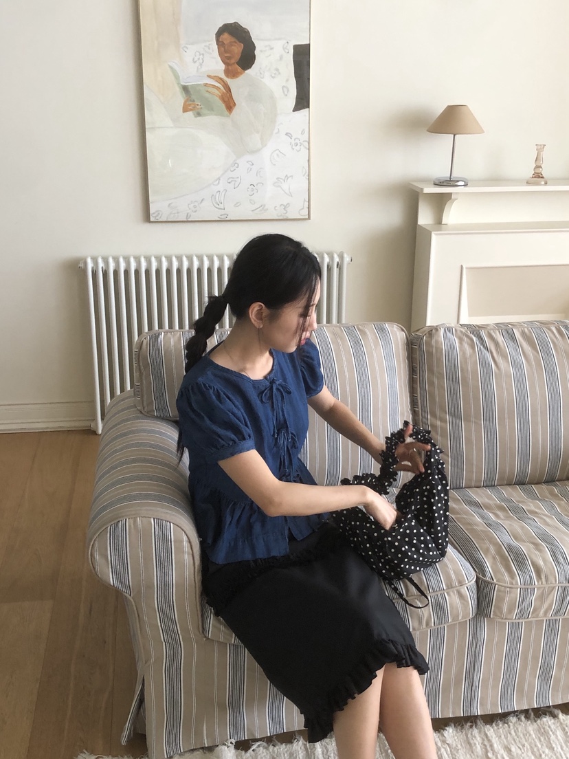 SUNDER MARKET韓國㊣直郵東大門代購女裝新品時尚襯衫蕾絲衫SUNDER MARKET襯衫/蕾絲衫