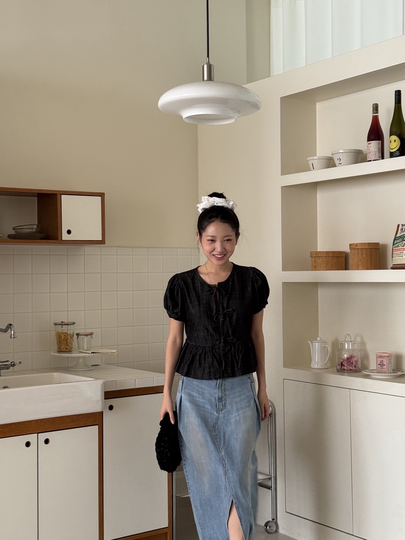 SUNDER MARKET韓國㊣直郵東大門代購女裝新品時尚襯衫蕾絲衫SUNDER MARKET襯衫/蕾絲衫