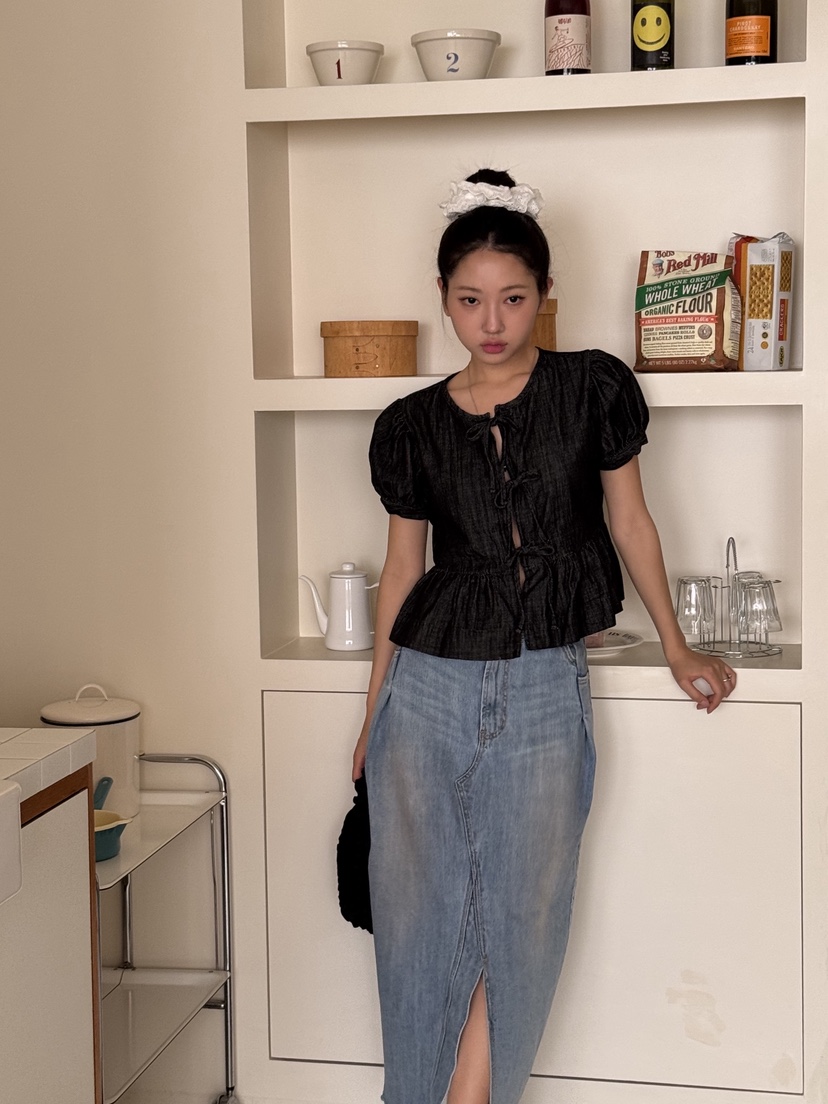 SUNDER MARKET韓國㊣直郵東大門代購女裝新品時尚襯衫蕾絲衫SUNDER MARKET襯衫/蕾絲衫