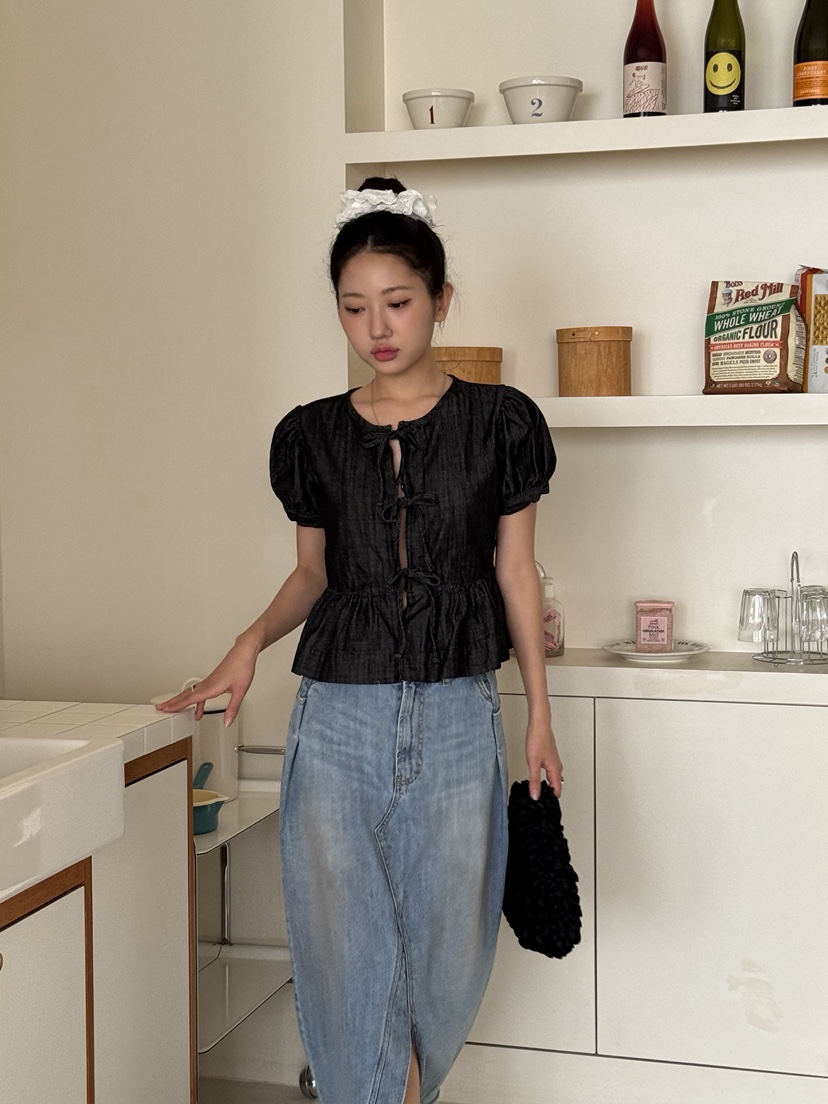 SUNDER MARKET韓國㊣直郵東大門代購女裝新品時尚襯衫蕾絲衫SUNDER MARKET襯衫/蕾絲衫