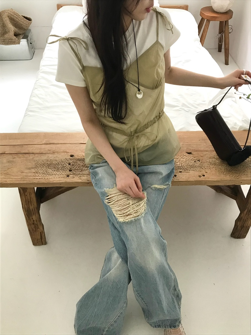 ESCHER韓國㊣直郵東大門代購女裝新品25春夏熱賣推薦吊帶背心ESCHER吊帶/背心