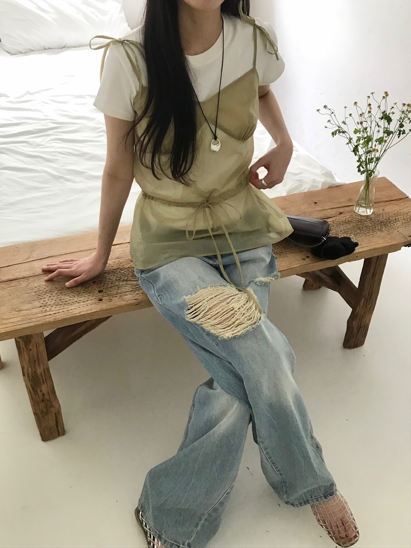 ESCHER韓國㊣直郵東大門代購女裝新品25春夏熱賣推薦吊帶背心ESCHER吊帶/背心