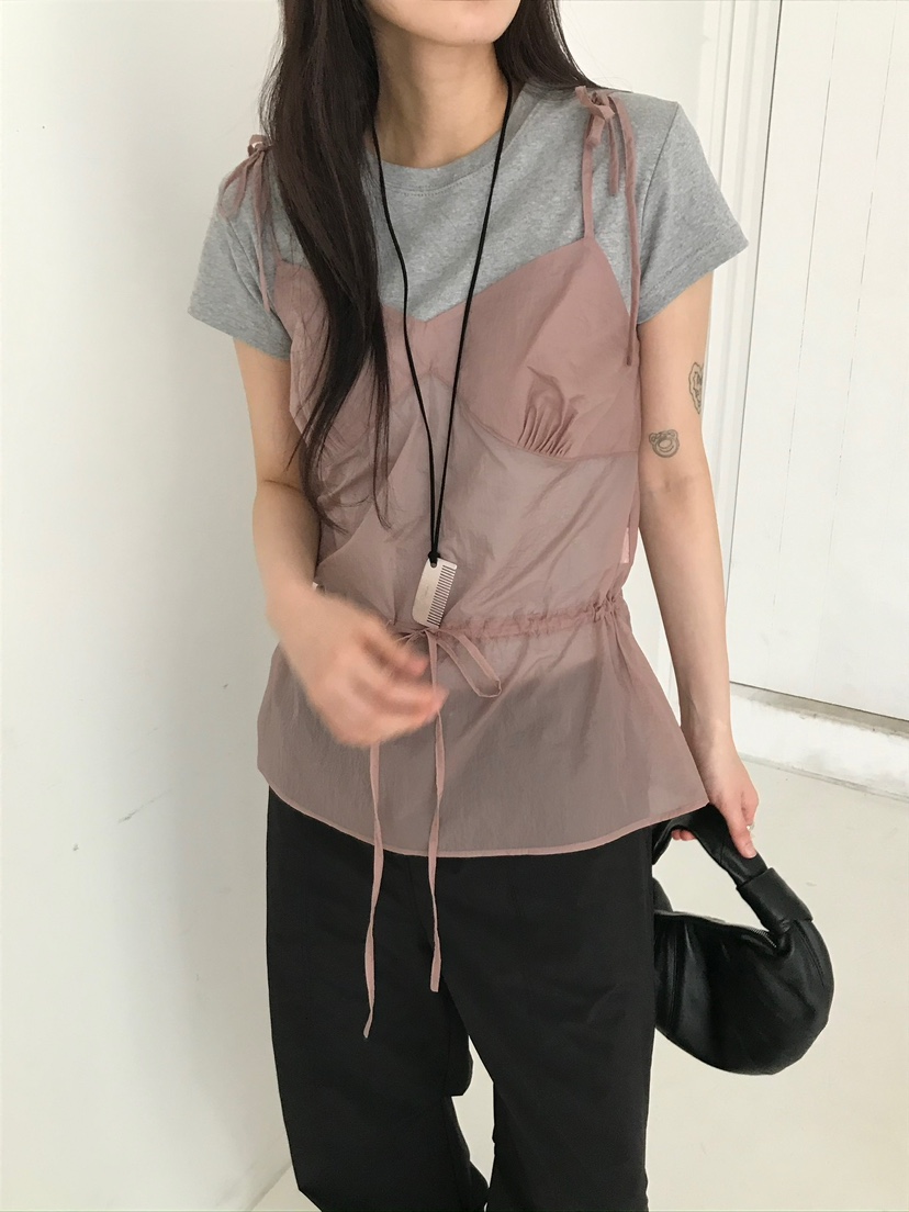 ESCHER韓國㊣直郵東大門代購女裝新品25春夏熱賣推薦吊帶背心ESCHER吊帶/背心
