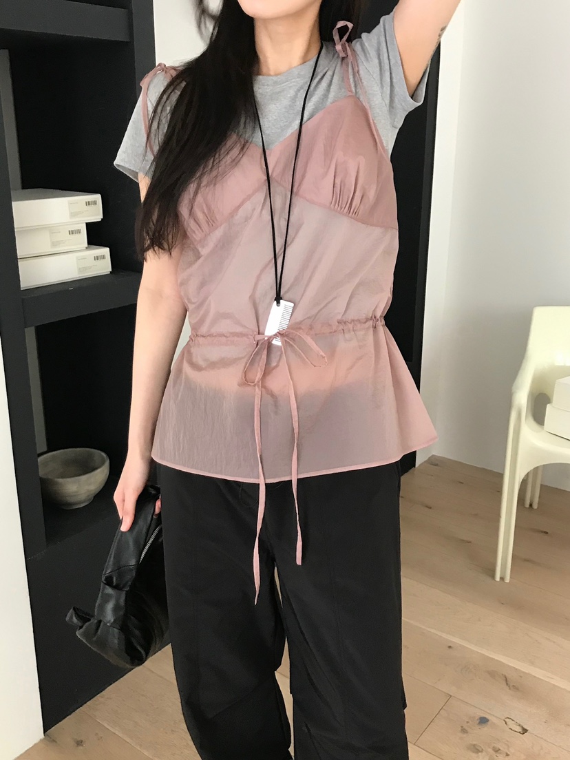 ESCHER韓國㊣直郵東大門代購女裝新品25春夏熱賣推薦吊帶背心ESCHER吊帶/背心