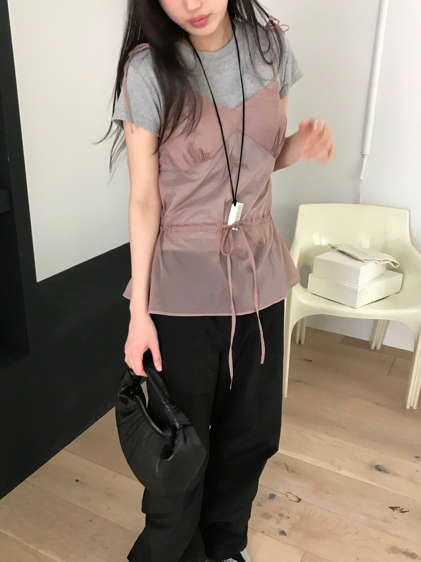 ESCHER韓國㊣直郵東大門代購女裝新品25春夏熱賣推薦吊帶背心ESCHER吊帶/背心