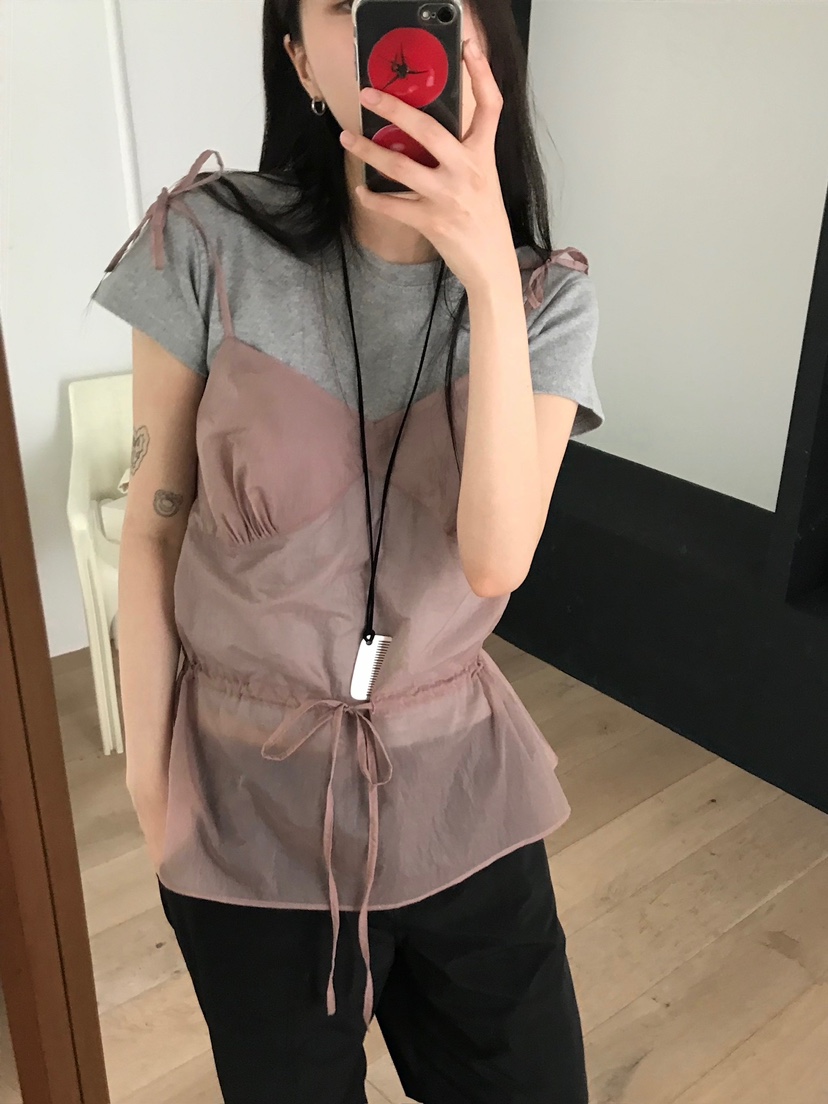 ESCHER韓國㊣直郵東大門代購女裝新品25春夏熱賣推薦吊帶背心ESCHER吊帶/背心