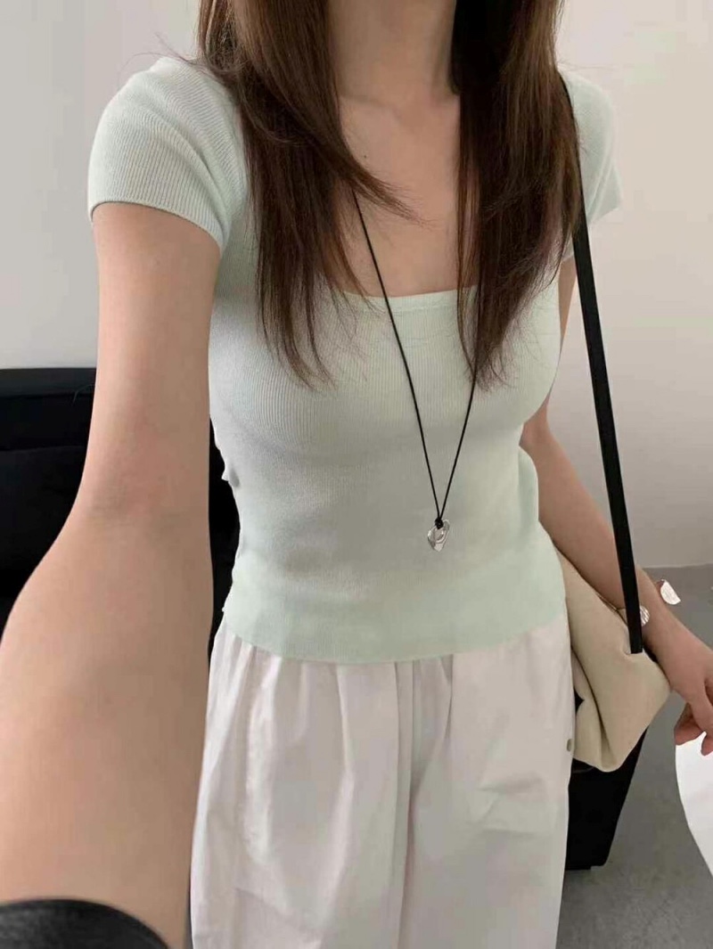 OLA直郵韓國代購㊣女裝新款人氣時尚25春夏推薦休閑熱賣針織衫mellor/OLA針織衫