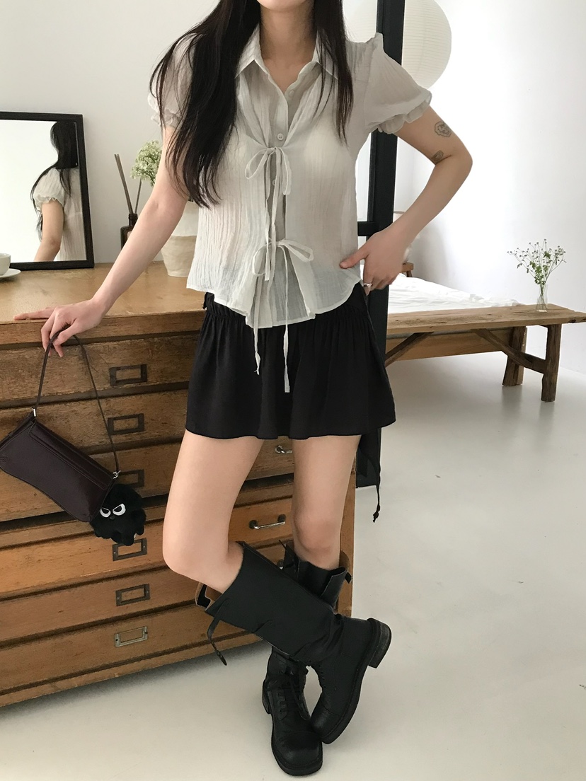 ESCHER直郵韓國代購㊣女裝新款休閑時尚熱賣推薦襯衫蕾絲衫ESCHER襯衫/蕾絲衫