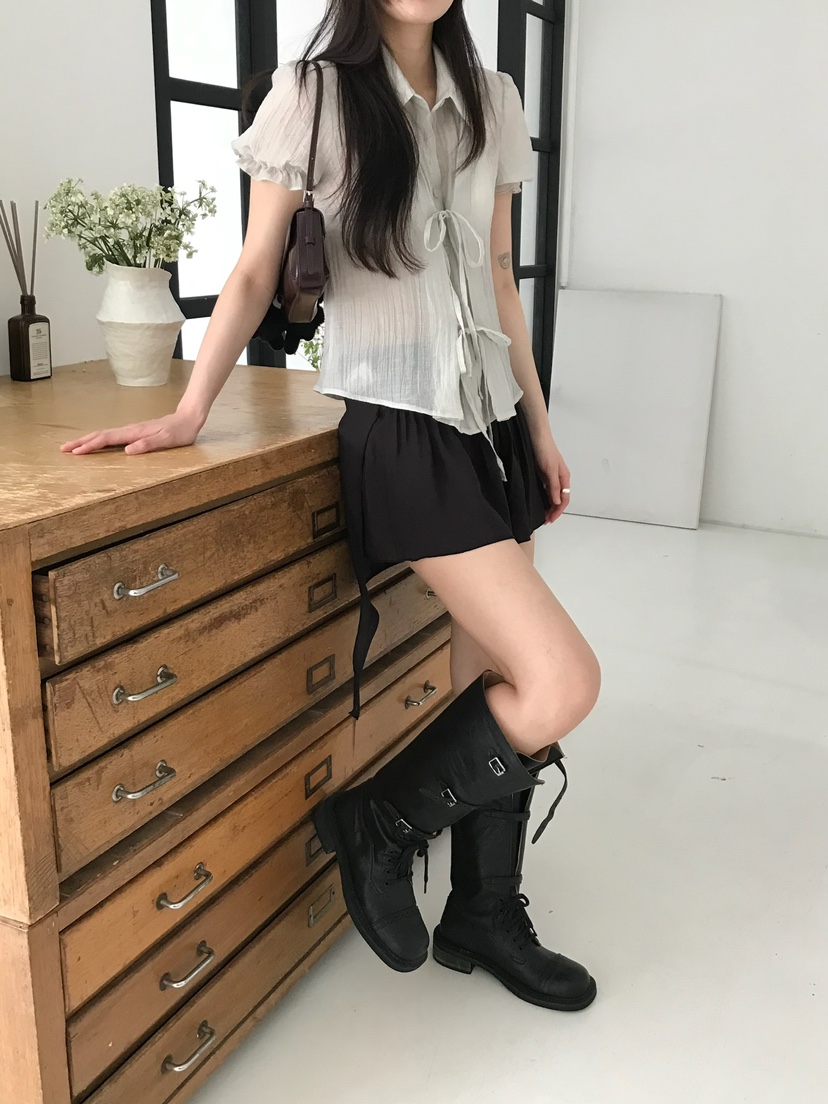 ESCHER直郵韓國代購㊣女裝新款休閑時尚熱賣推薦襯衫蕾絲衫ESCHER襯衫/蕾絲衫