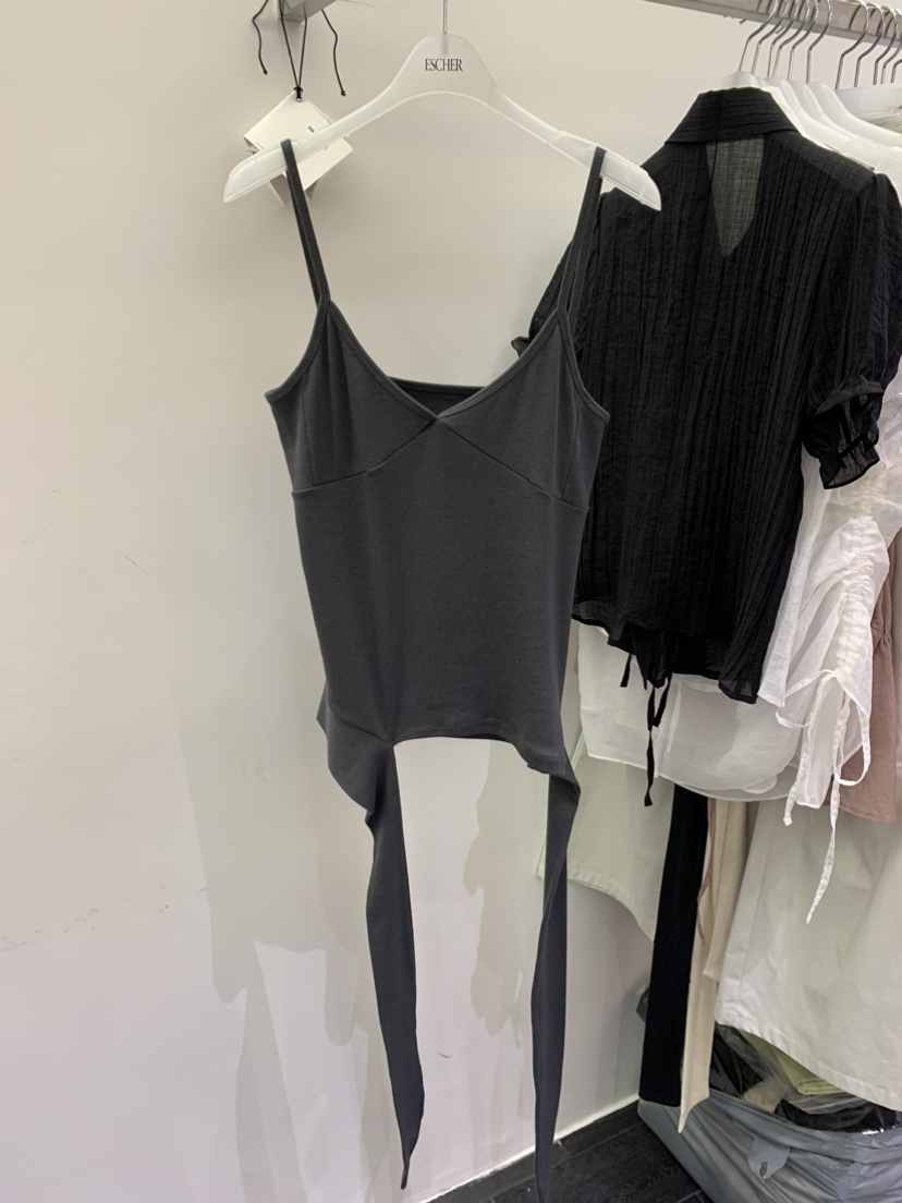 ESCHER韓國㊣直郵東大門代購女裝新款熱賣時尚休閑吊帶背心ESCHER吊帶/背心圖色1
