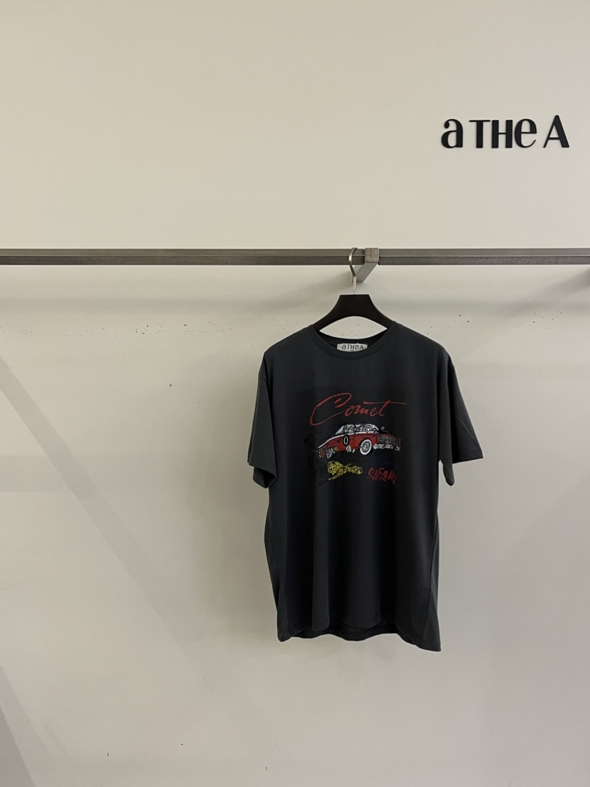 ATHEA直郵韓國代購㊣女裝新款時尚休閑推薦人氣熱賣25春夏T恤ATHEAT恤圖色2