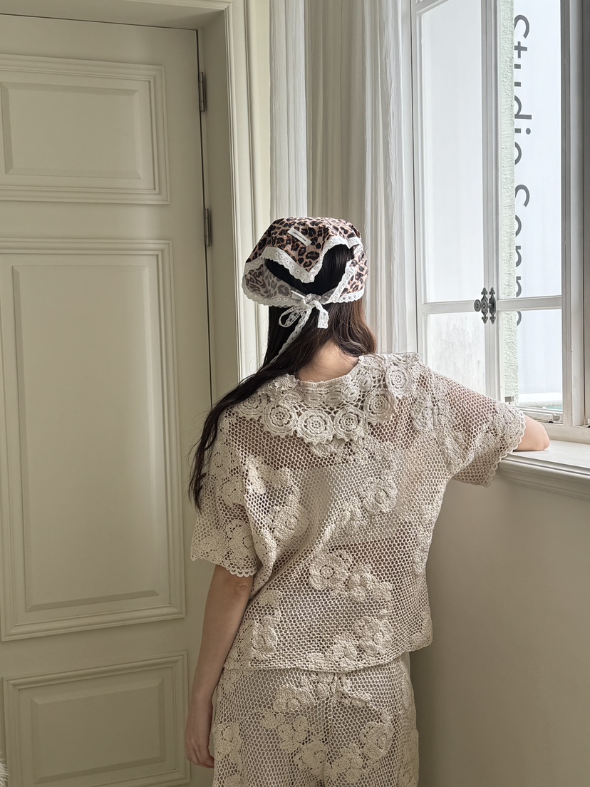 MAISONDEGLORY韓國㊣直郵東大門代購女裝新品熱賣套裝鉤針編織MAISON DE GLORY套裝