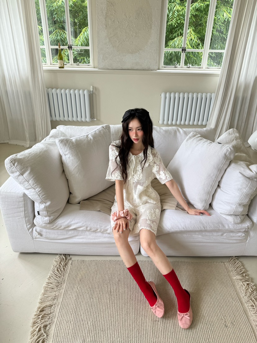 MAISONDEGLORY韓國㊣直郵東大門代購女裝新品熱賣套裝鉤針編織MAISON DE GLORY套裝