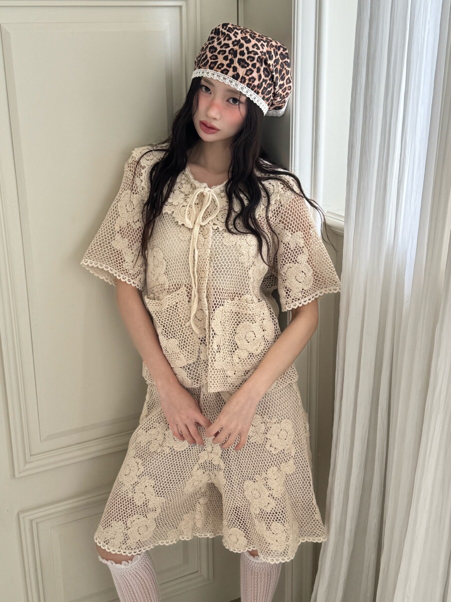 MAISONDEGLORY韓國㊣直郵東大門代購女裝新品熱賣套裝鉤針編織MAISON DE GLORY套裝