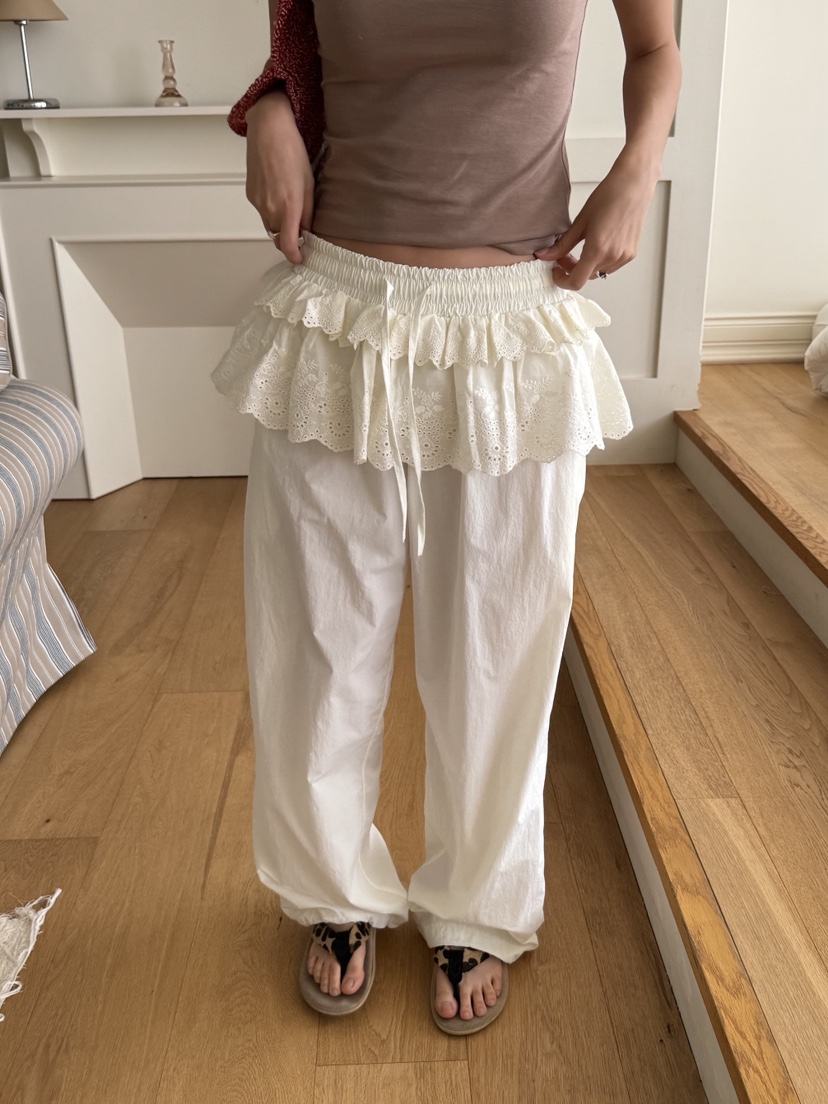 SUNDER MARKET直郵韓國代購㊣女裝新品推薦25春夏休閑休閑褲SUNDER MARKET休閑褲