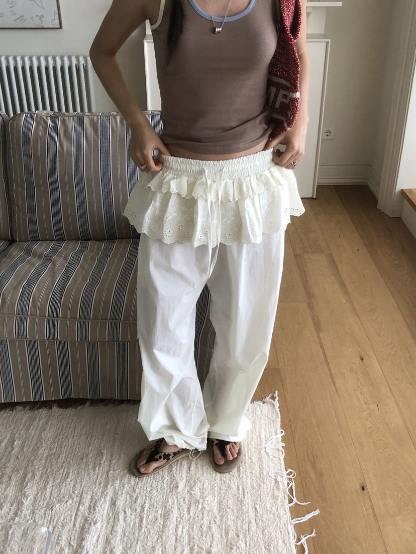 SUNDER MARKET直郵韓國代購㊣女裝新品推薦25春夏休閑休閑褲SUNDER MARKET休閑褲