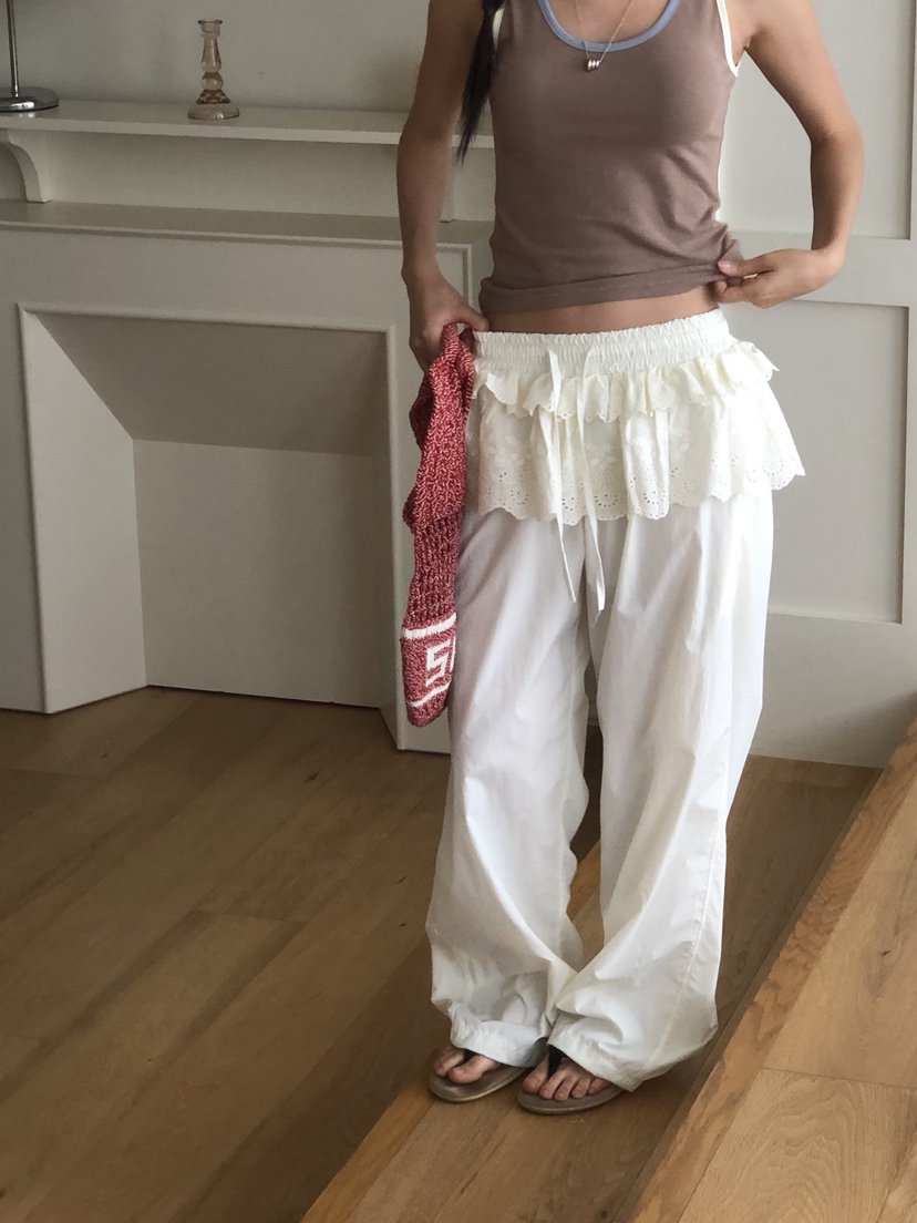 SUNDER MARKET直郵韓國代購㊣女裝新品推薦25春夏休閑休閑褲SUNDER MARKET休閑褲