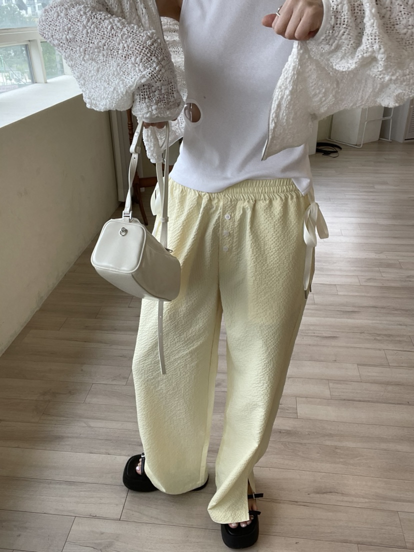 GLITTER韓國㊣直郵東大門代購女裝新品25春夏人氣熱賣休閑褲GLITTER休閑褲