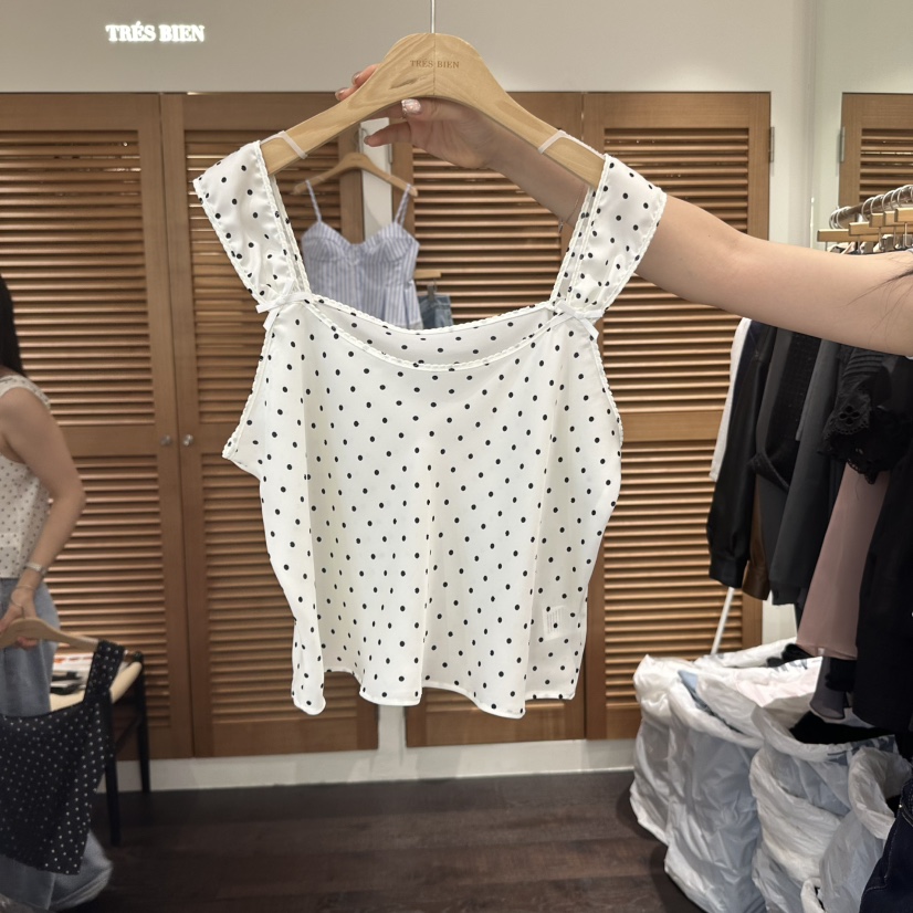 TRES BIEN韓國㊣直郵東大門代購女裝新品25春夏休閑吊帶背心TRES BIEN吊帶/背心圖色2