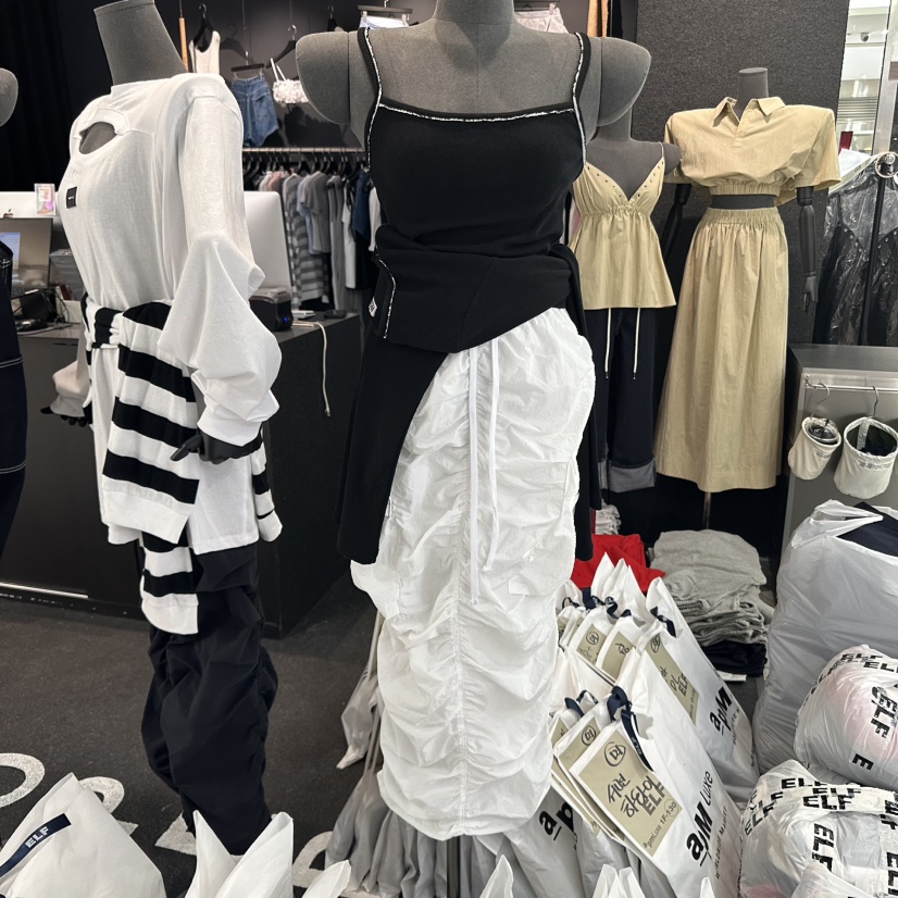 ELF-L韓國直郵㊣東大門實拍女裝新品人氣25春夏熱賣休閑長裙PROJECT ELF/ELF-L長裙