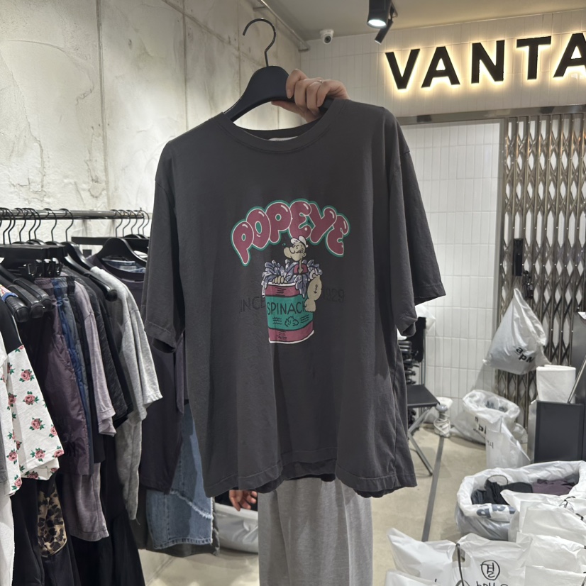 VANTA直郵韓國代購㊣女裝新品推薦25春夏休閑T恤大力水手復古VANTAT恤圖色2