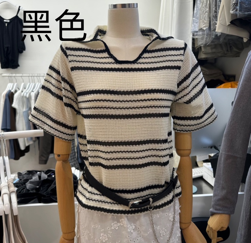 POT.Z韓國直郵㊣女裝新款熱賣人氣25春夏推薦針織衫不含腰帶POT.Z針織衫圖色1
