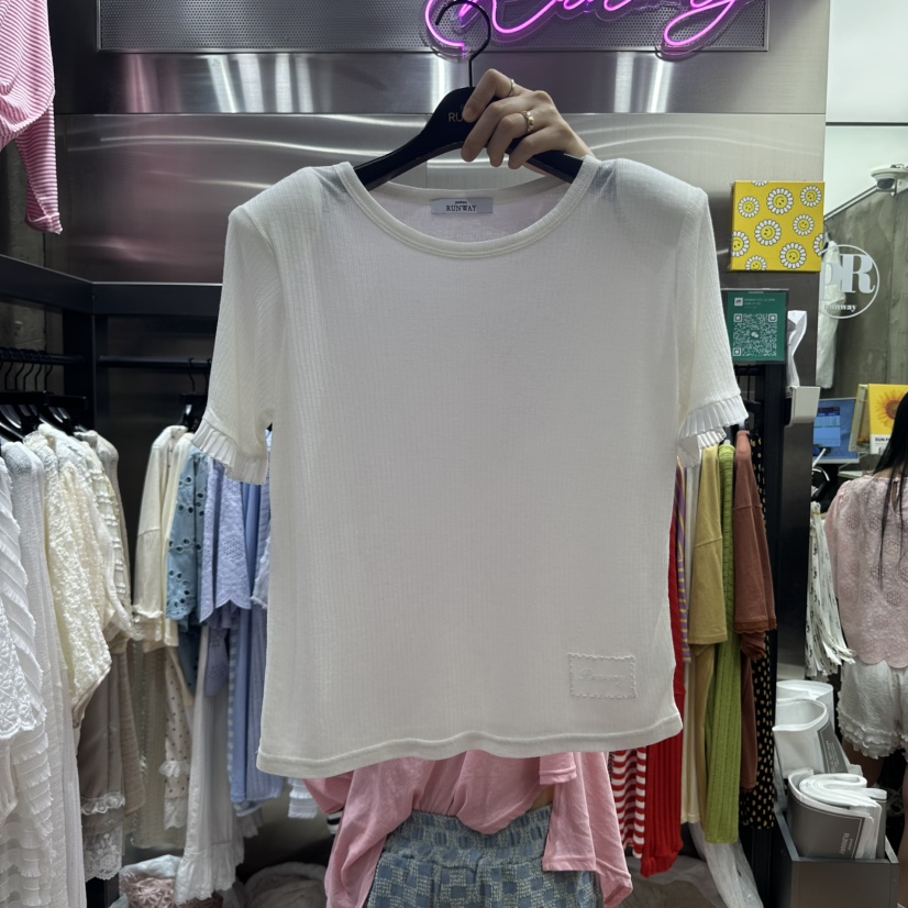 RUNWAY-런웨이韓國㊣直郵東大門代購女裝新品休閑熱賣時尚T恤RUNWAYT恤圖色1