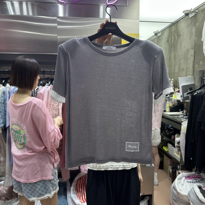 RUNWAY-런웨이韓國㊣直郵東大門代購女裝新品休閑熱賣時尚T恤RUNWAYT恤圖色3
